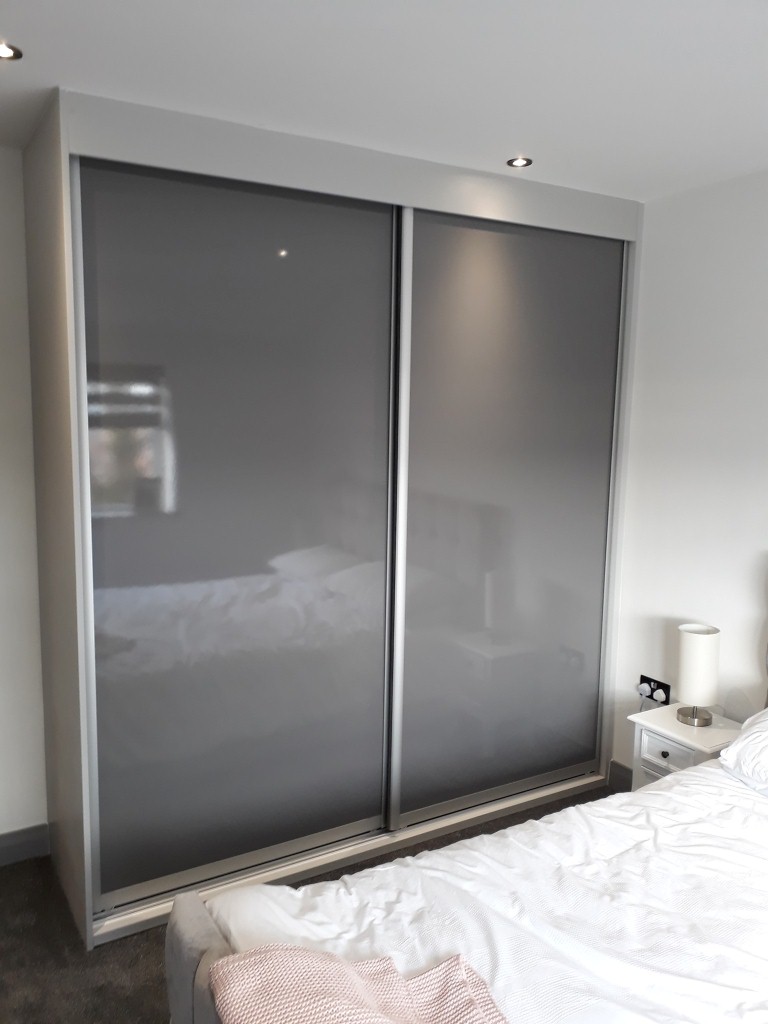 Slate grey doors, dove grey tex frame